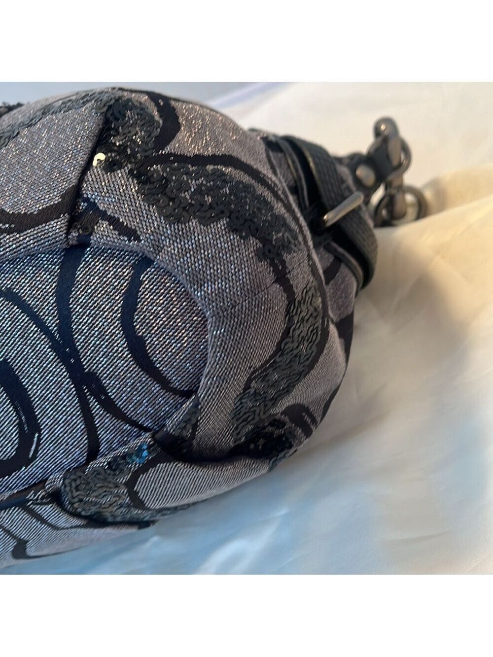 Coach Madison Signature Op Art Sophia Satchel - Picture 7 of 13